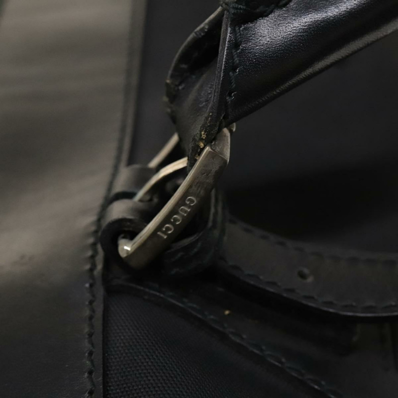 【日本直送】GUCCI 波士頓包 尼龍 黑銀 012 0539 正品 121141-9
