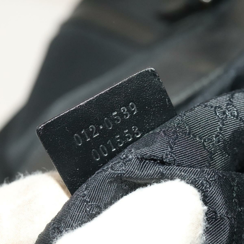 【日本直送】GUCCI 波士頓包 尼龍 黑銀 012 0539 正品 121141-11