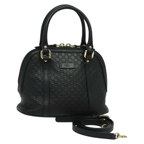 GUCCI GG 帆布 Guccissima 包 皮革 2way Outlet 黑金色 449654 正品 130123