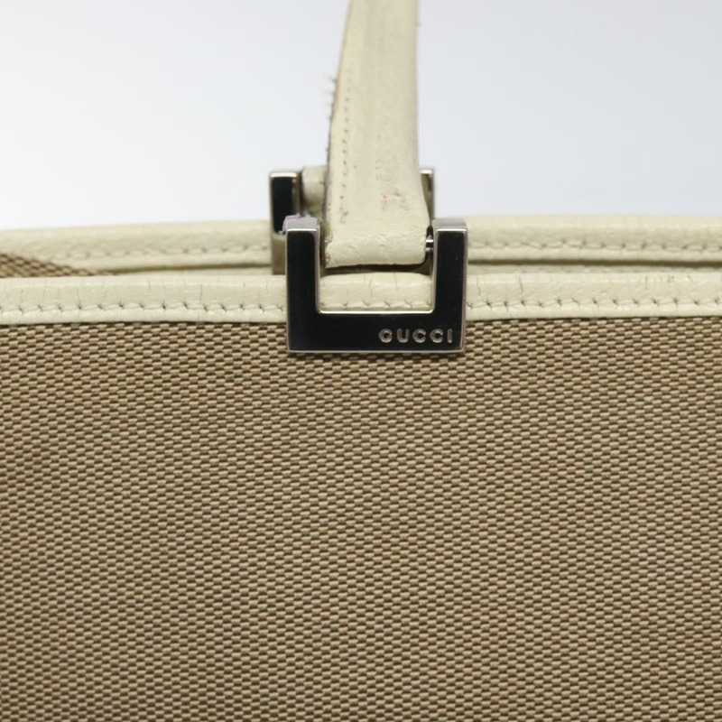 【日本直送】GUCCI Jackie 手提包 帆布 米色 銀色 002 1073 正品 BA3848-9