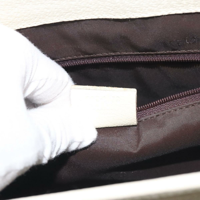 【日本直送】GUCCI Jackie 手提包 帆布 米色 銀色 002 1073 正品 BA3848-11