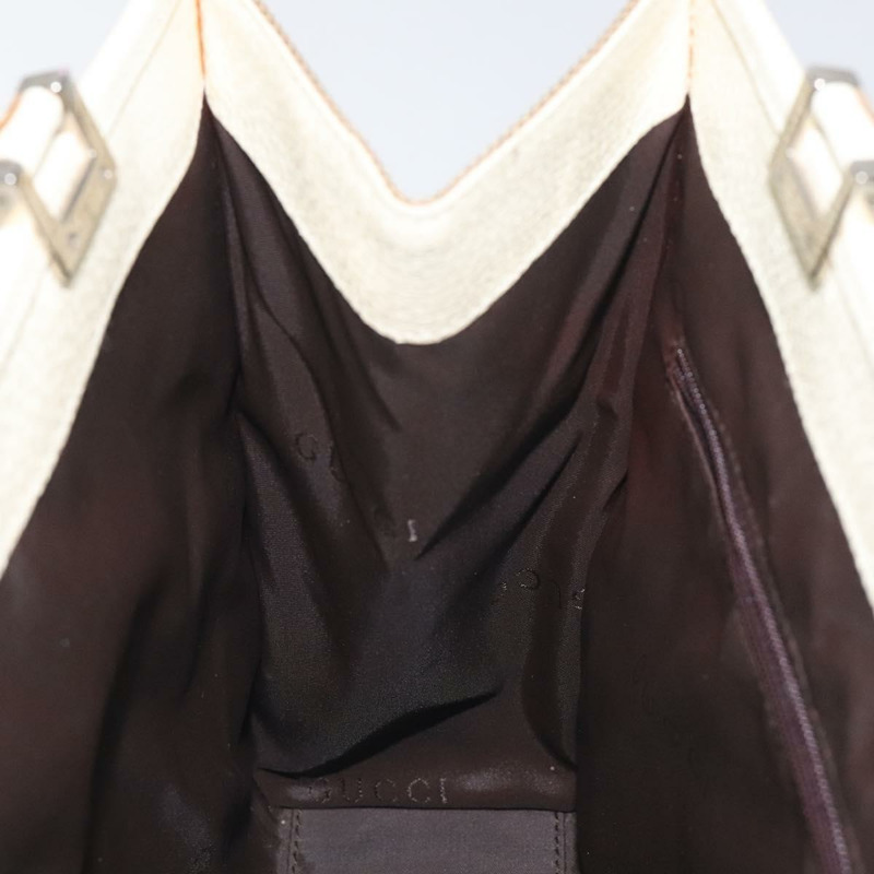 【日本直送】GUCCI Jackie 手提包 帆布 米色 銀色 002 1073 正品 BA3848-19