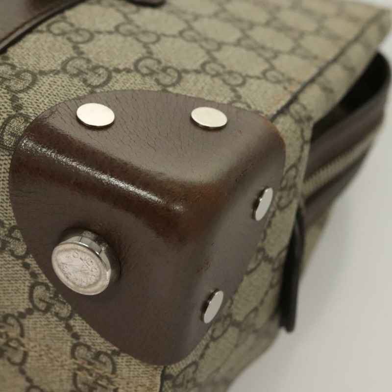 【日本直送】GUCCI GG Supreme 手提包 PVC 米色銀色 643814 正品 BA3775-15