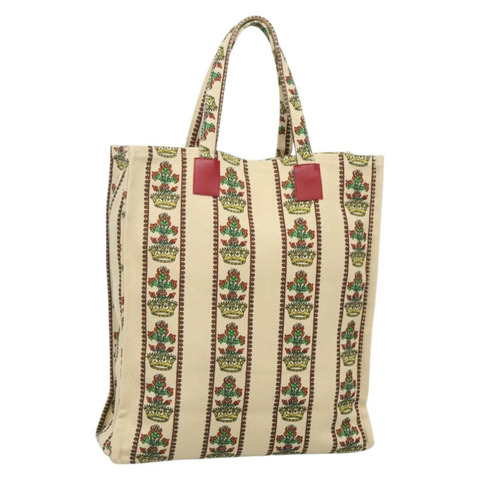 GUCCI 古馳花園精品手提包帆布米色正品 bs27564
