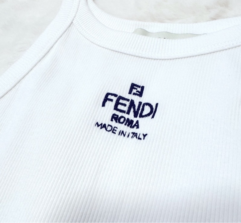 Belilla♥️Fendi 白色無袖背心-1