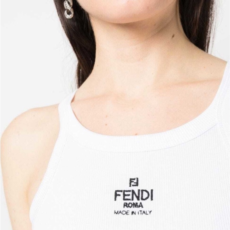 Belilla♥️Fendi 白色無袖背心-2