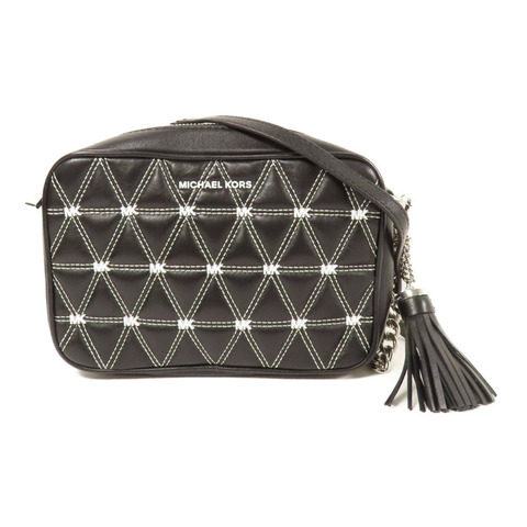 Michael Kors 牛皮皮革Shoulder Bag銀扣肩背袋
