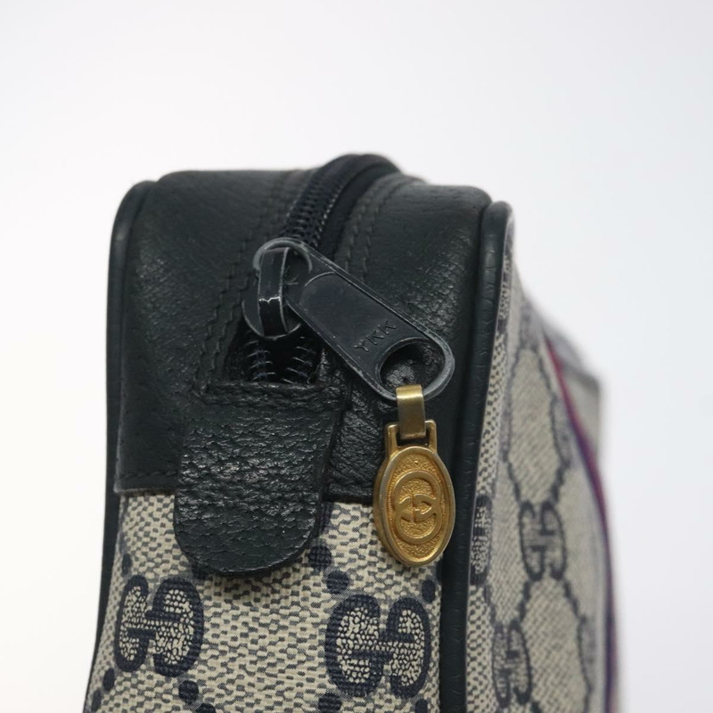 【日本直送】GUCCI GG Supreme Sherry Line 手拿包 PVC 海軍藍金紅色 56 01 012 正品 129340-7