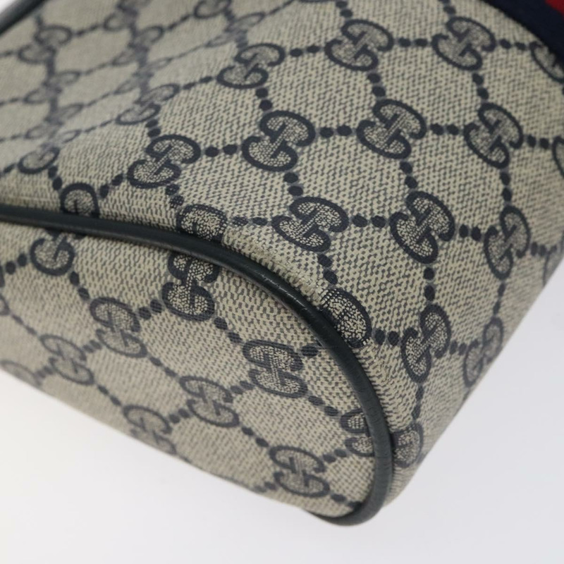 【日本直送】GUCCI GG Supreme Sherry Line 手拿包 PVC 海軍藍金紅色 56 01 012 正品 129340-15