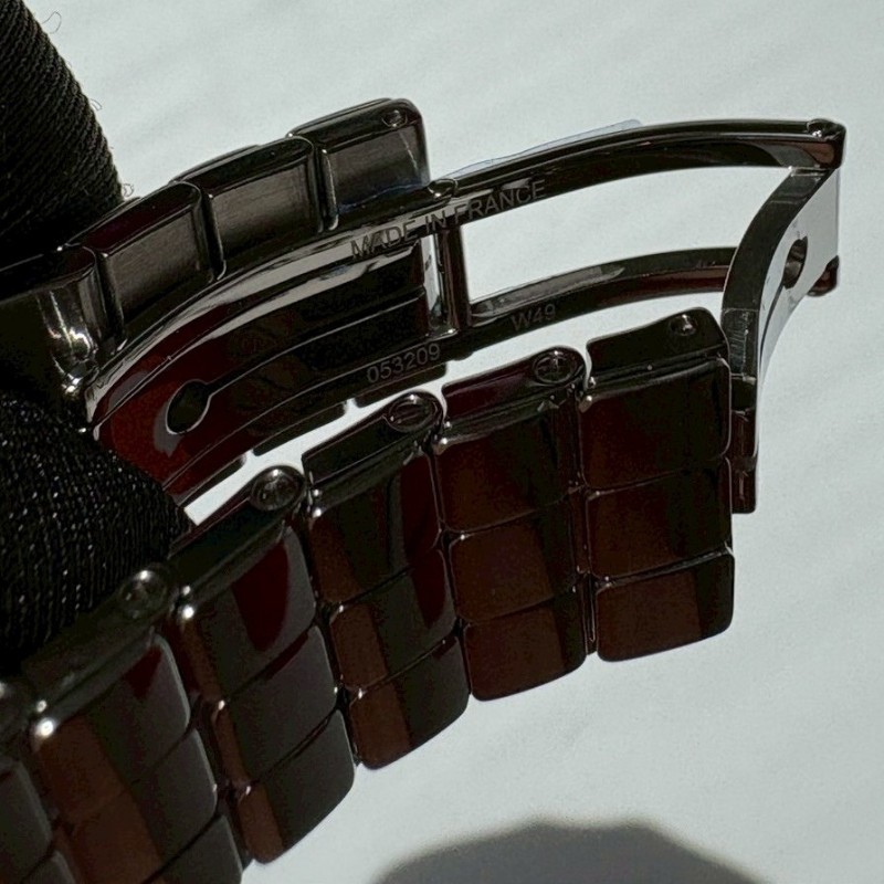 Hermes 不鏽鋼鍊帶銀H面11點鑽女錶-10