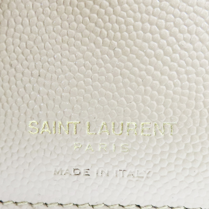 奶茶色 牛皮 Cassandre Matelasse Compact 扣式短夾 668288-6