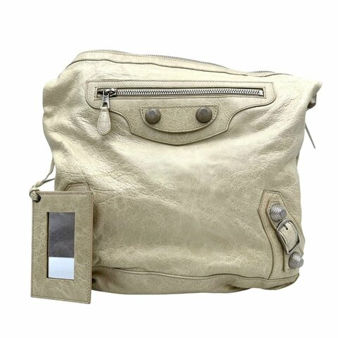 【美收精品】BALENCIAGA 白色手提包 B-464【隔月月中將轉賣至日本 上架期限30天】