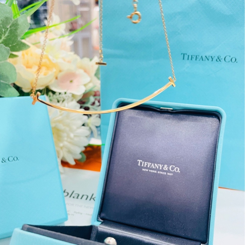 tiffany蒂芙尼特大號笑臉項鍊18k玫瑰金-4