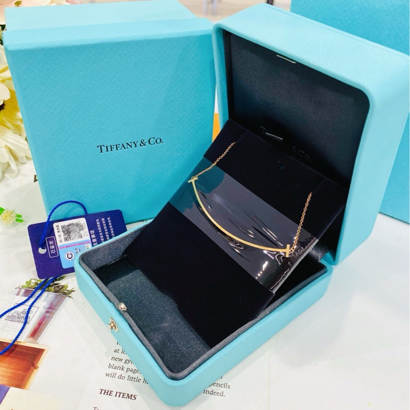 tiffany蒂芙尼特大號笑臉項鍊18k玫瑰金-5