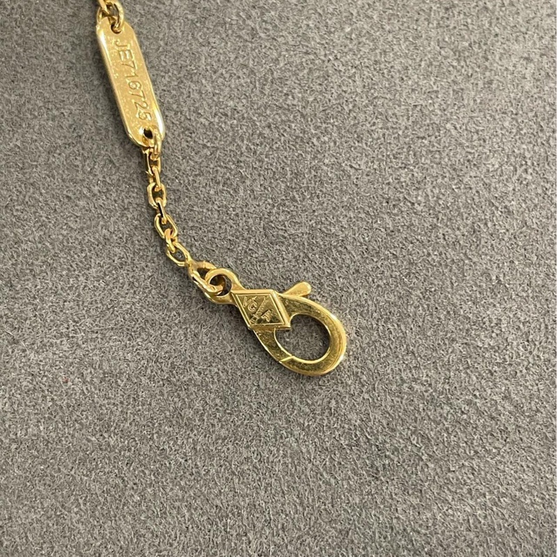 VCA梵克雅寶四葉草🍀AU750孔雀石項鍊中號-11