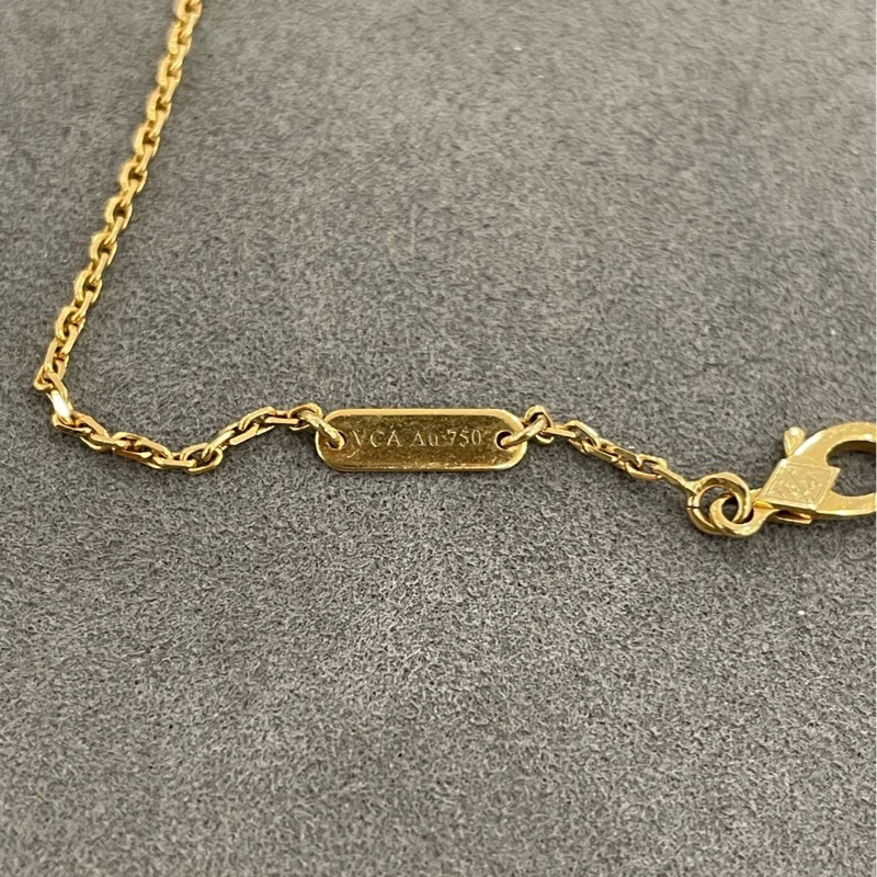 VCA梵克雅寶四葉草🍀AU750孔雀石項鍊中號-14