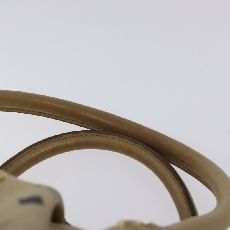 【日本直送】MCM Vicetos 標誌手提包 PVC 皮革米金色正品 129390-7