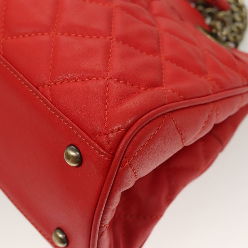 【日本直送】MCM 鏈條單肩包 皮革 紅色 正品 129555-15