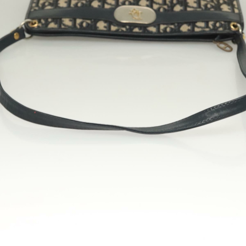 【日本直送】Christian Dior Trotter 帆布單肩包 海軍藍金色 正品 ep9528-6
