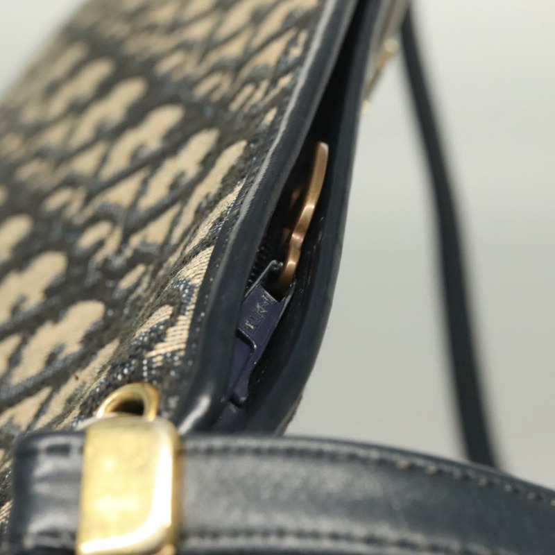 【日本直送】Christian Dior Trotter 帆布單肩包 海軍藍金色 正品 ep9528-9