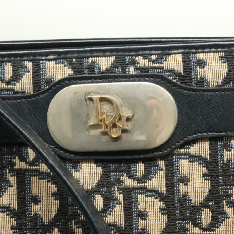【日本直送】Christian Dior Trotter 帆布單肩包 海軍藍金色 正品 ep9528-16