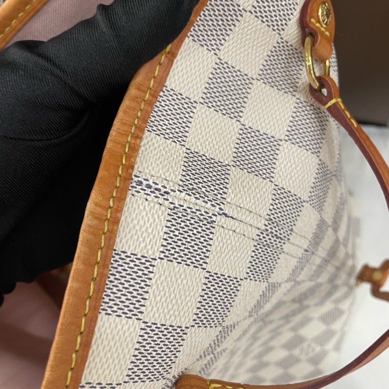 lv路易威登 白棋盤格neverfull👜～容量很足✨上班通勤好單品🥰-14