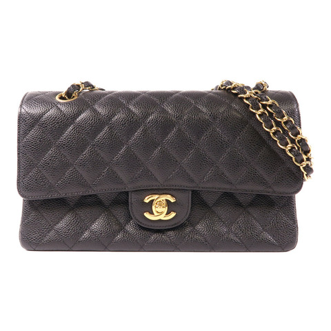 CHANEL 牛皮皮革Classic 25金扣鏈帶肩背袋