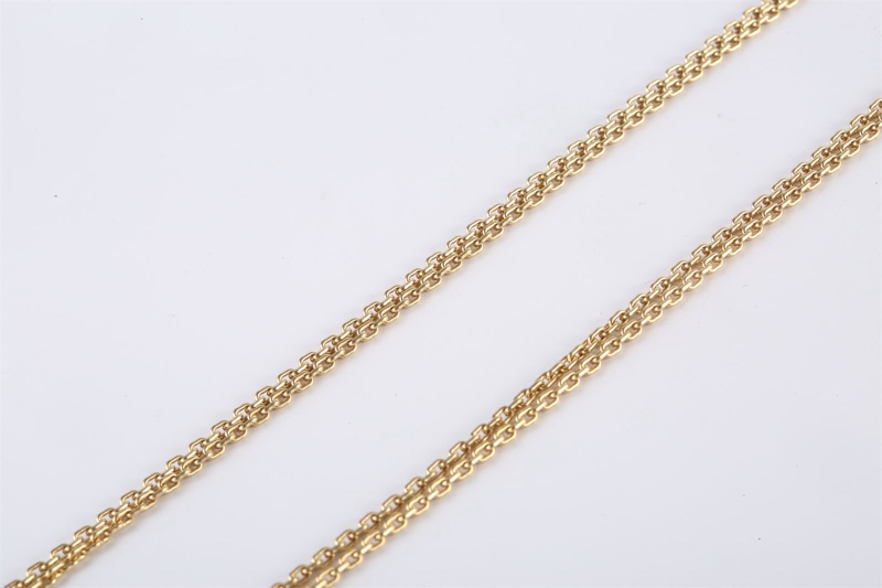 TIFFANY&CO(蒂芙尼) HardWear 雙U型馬蹄扣 項鏈 18K黃金-3