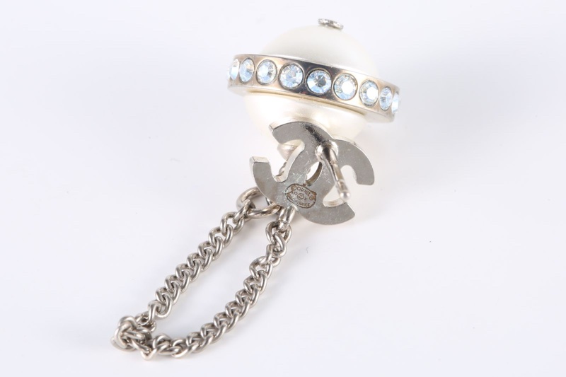 CHANEL(香奈兒) 合金 17K 雙C 長款 耳環-5