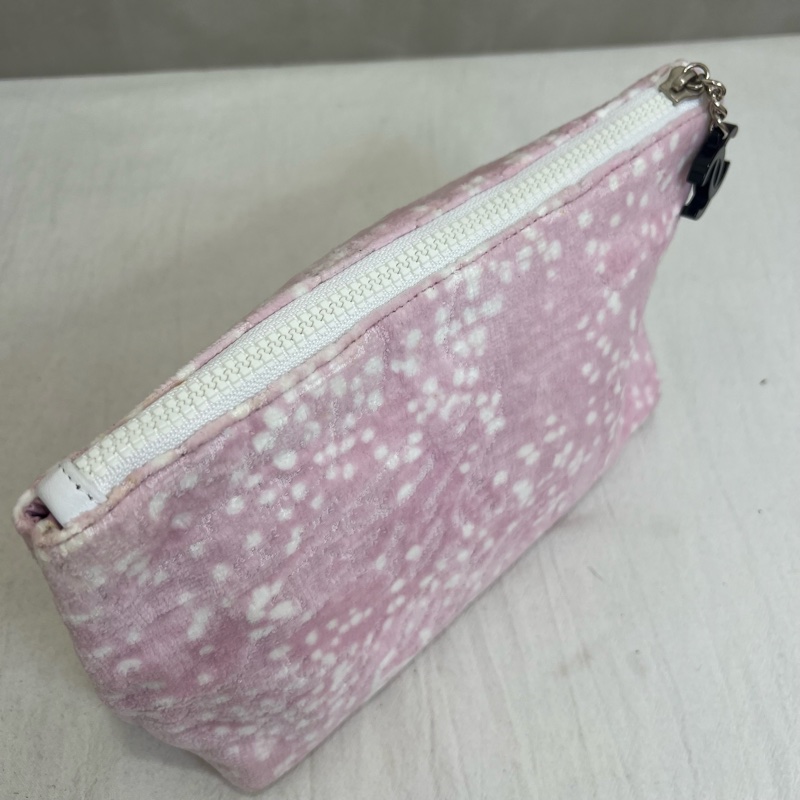 Chanel 粉色毛絨 化妝包-3