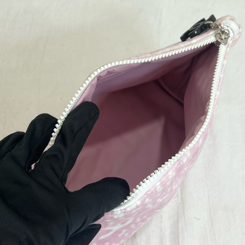 Chanel 粉色毛絨 化妝包-8