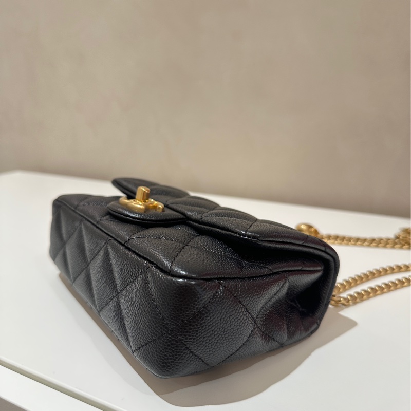 CHANEL 香奈兒 荔枝皮愛心調節扣19cm-3