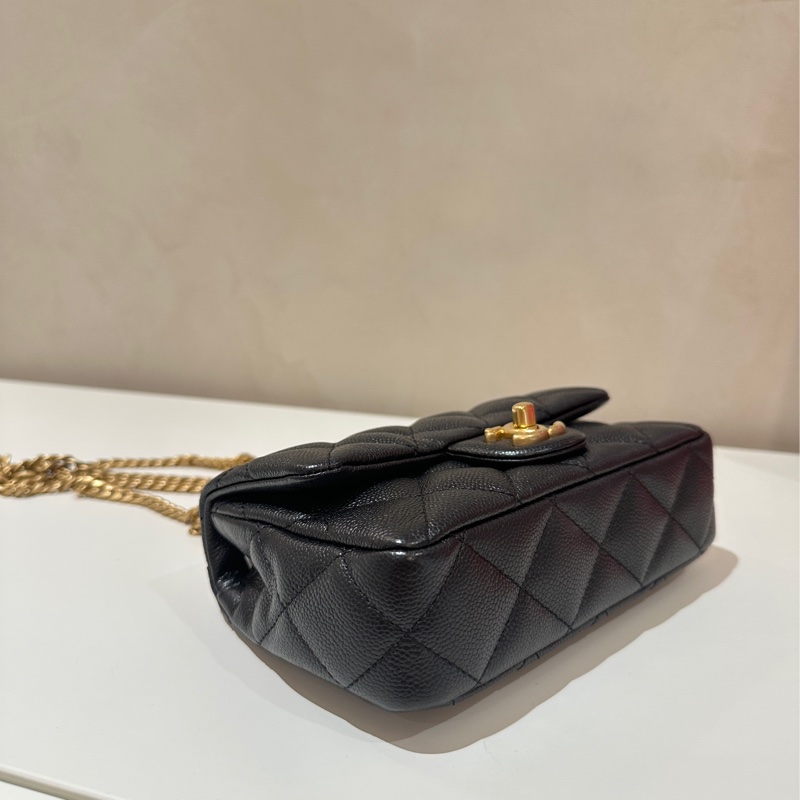 CHANEL 香奈兒 荔枝皮愛心調節扣19cm-4