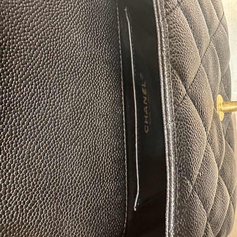 CHANEL 香奈兒 荔枝皮愛心調節扣19cm-6