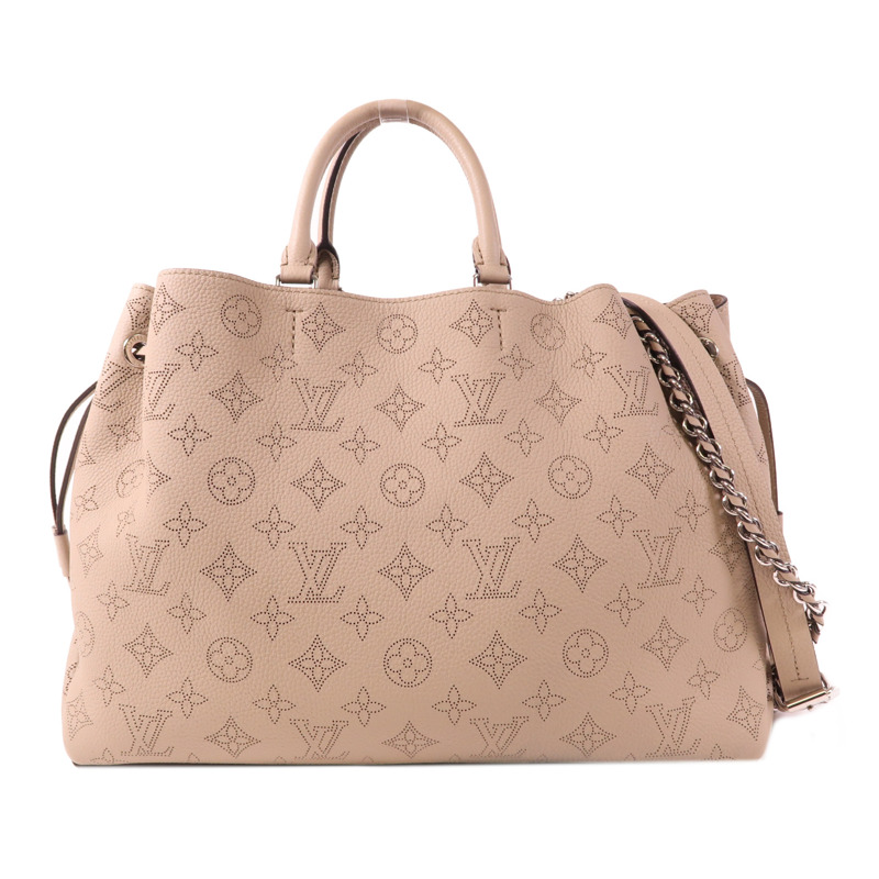 LOUIS VUITTON Monogram Mahina Bella Tote銀扣手挽肩背兩用袋-0
