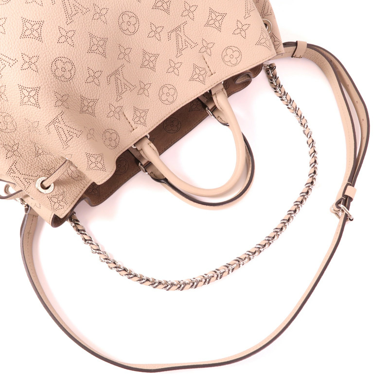 LOUIS VUITTON Monogram Mahina Bella Tote銀扣手挽肩背兩用袋-6