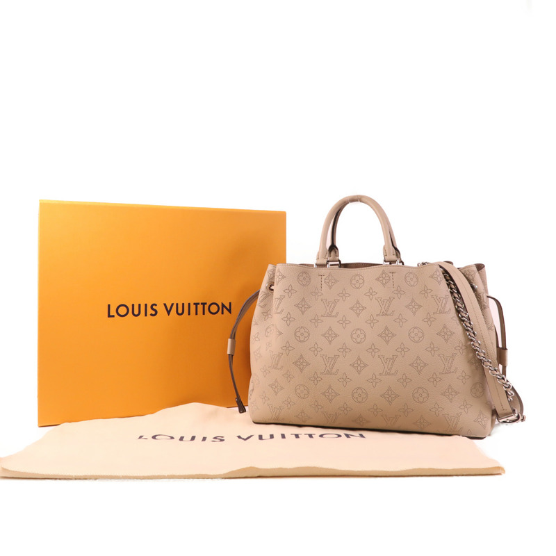 LOUIS VUITTON Monogram Mahina Bella Tote銀扣手挽肩背兩用袋-7