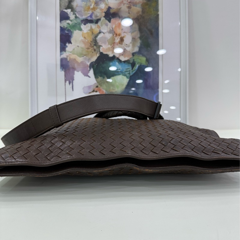 Bottega Veneta 深棕色編織手拎包/肩背包/斜背包-3