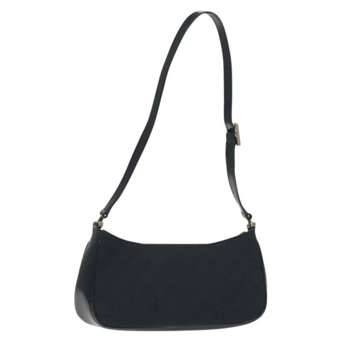 GUCCI GG 帆布單肩包 黑金 001 4152 2684 正品 ep9324