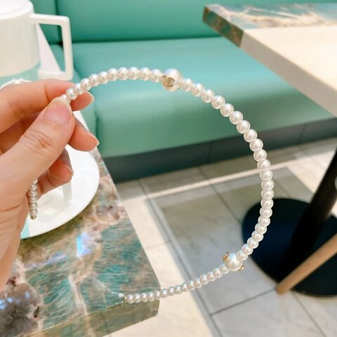 Chanel 珍珠頭箍
