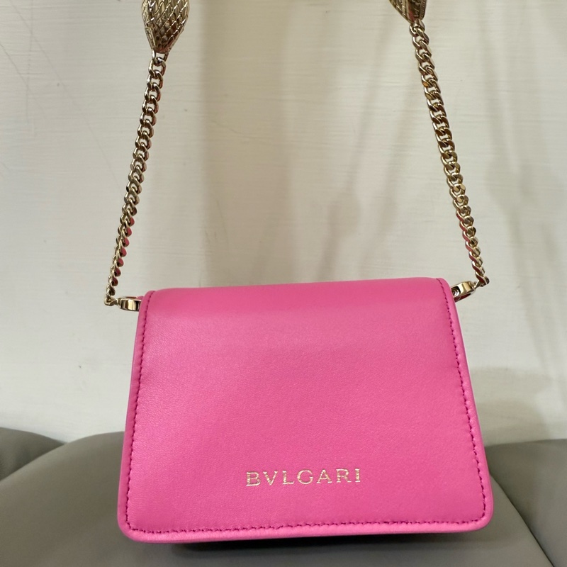 BVLGARI 寶格麗迷你包 粉-3