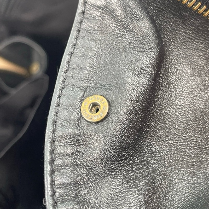 「JL精品代購」香奈兒黑色牛皮外縫線波士頓手提包大號托特包 做舊五金-11