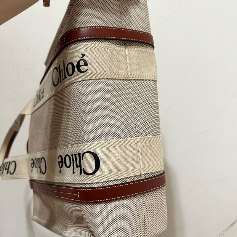 Chloe’ 蔻依 Woody 經典LOGO織帶TOTE BAG(中款)-10