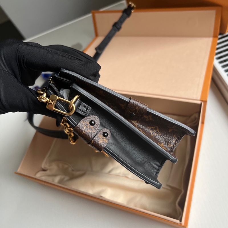 Louis Vuitton LV 焦糖拼色 軟盒子 晶片款 配件齊全-4