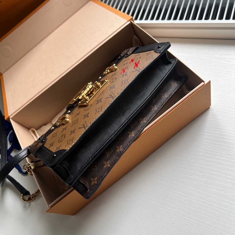 Louis Vuitton LV 焦糖拼色 軟盒子 晶片款 配件齊全-5