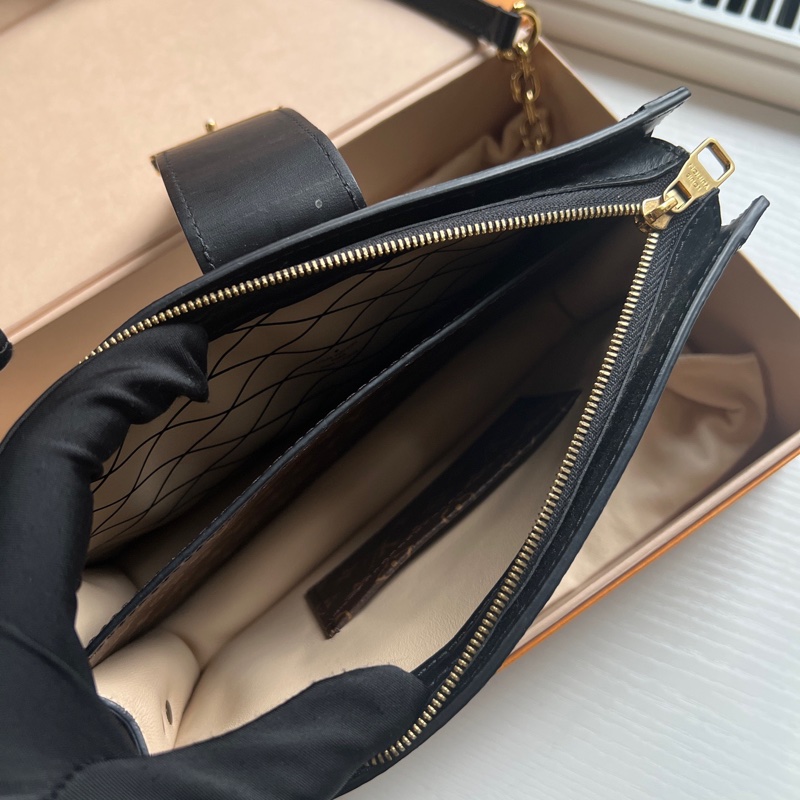 Louis Vuitton LV 焦糖拼色 軟盒子 晶片款 配件齊全-11