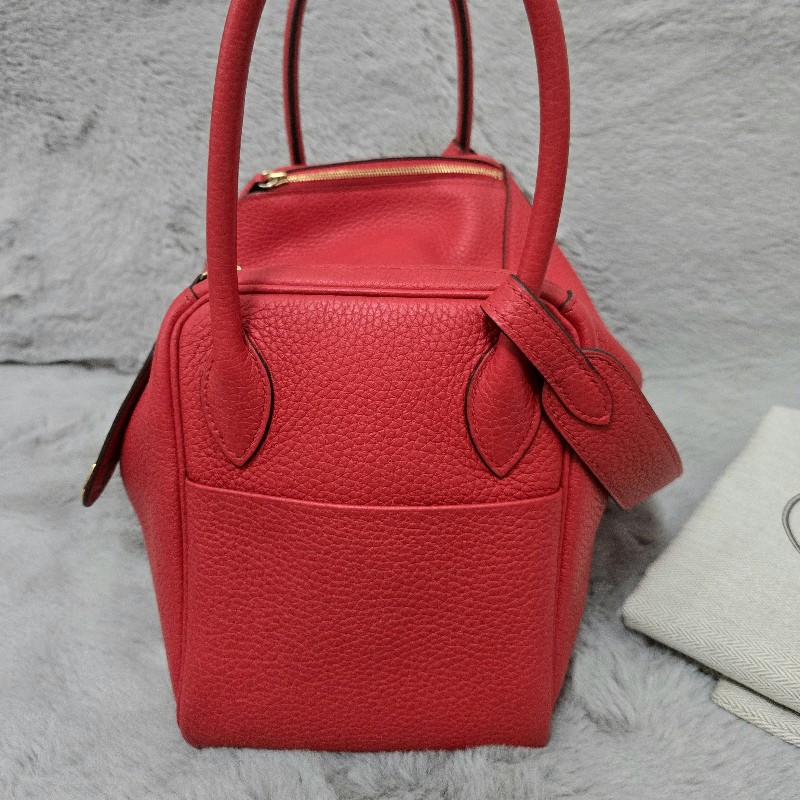 Hermes Lindy 愛馬仕 紅 金釦 Lindy26 Lindy 26-9