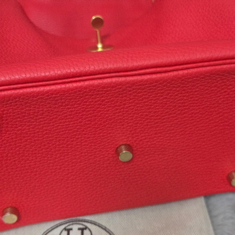 Hermes Lindy 愛馬仕 紅 金釦 Lindy26 Lindy 26-24
