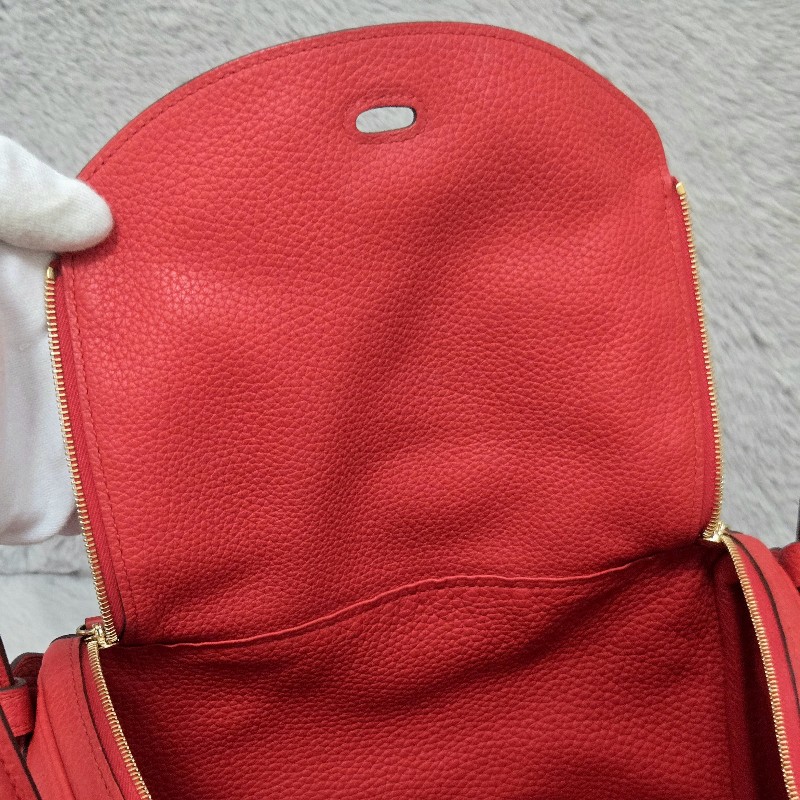 Hermes Lindy 愛馬仕 紅 金釦 Lindy26 Lindy 26-39