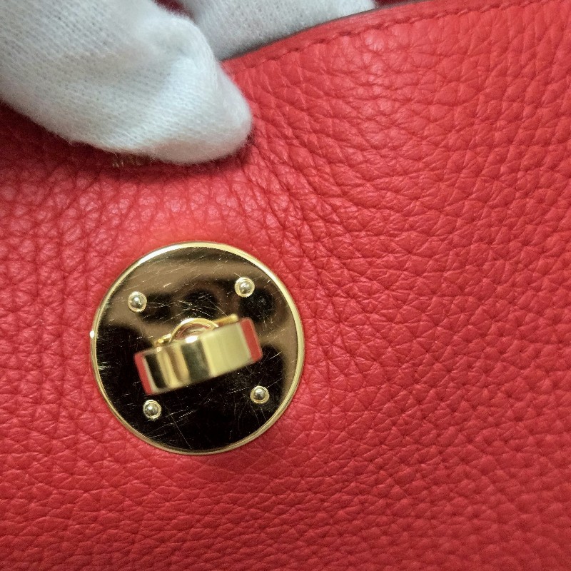 Hermes Lindy 愛馬仕 紅 金釦 Lindy26 Lindy 26-48